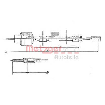 Photo Clutch Cable METZGER 11224