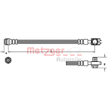 Photo Brake Hose METZGER 4110246