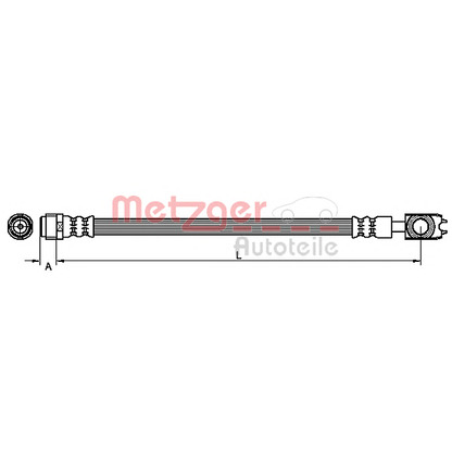 Photo Brake Hose METZGER 4110256