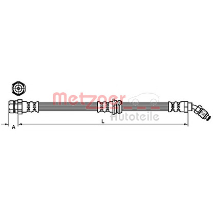 Photo Flexible de frein METZGER 4110264