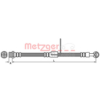 Foto Flessibile del freno METZGER 4110427