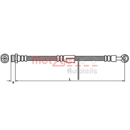 Photo Flexible de frein METZGER 4110428