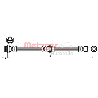 Photo Flexible de frein METZGER 4110629