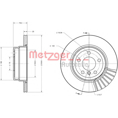 Photo Brake Disc METZGER 6110589