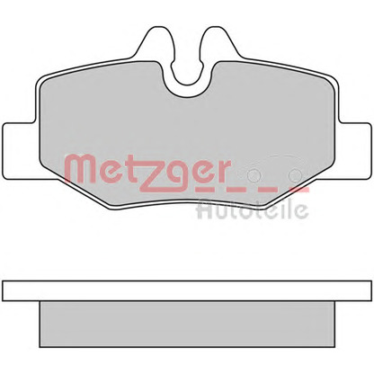 Photo Brake Pad Set, disc brake METZGER 1170081