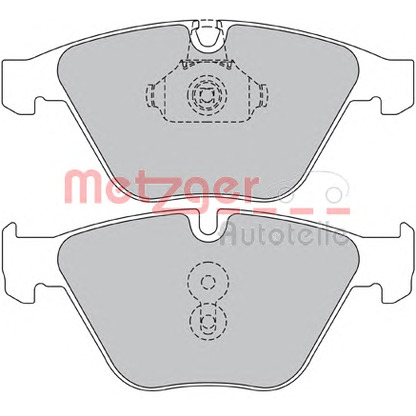 Photo Brake Pad Set, disc brake METZGER 1170090
