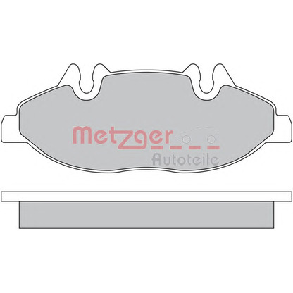 Фото Комплект тормозных колодок, дисковый тормоз METZGER 1170145