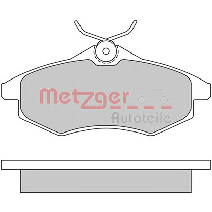 Фото Комплект тормозных колодок, дисковый тормоз METZGER 1170163