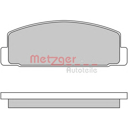 Zdjęcie Zestaw klocków hamulcowych, hamulce tarczowe METZGER 1170206
