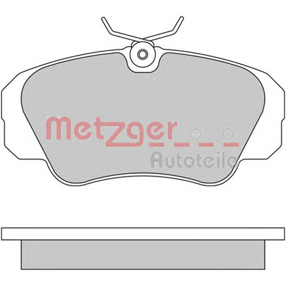 Foto Bremsbelagsatz, Scheibenbremse METZGER 1170245