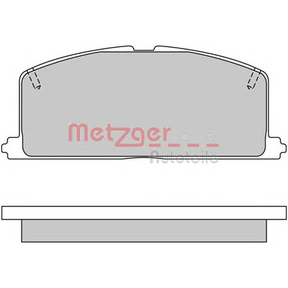 Фото Комплект тормозных колодок, дисковый тормоз METZGER 1170327