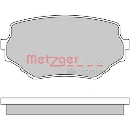 Фото Комплект тормозных колодок, дисковый тормоз METZGER 1170415