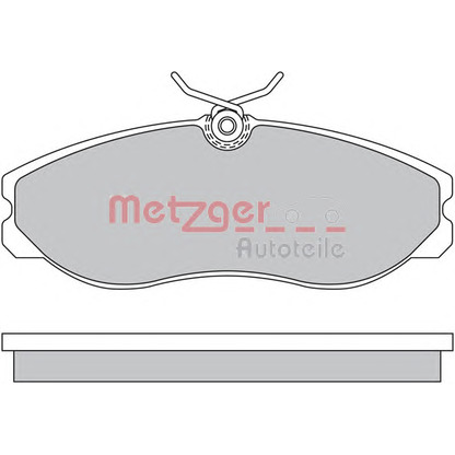 Photo Kit de plaquettes de frein, frein à disque METZGER 1170451