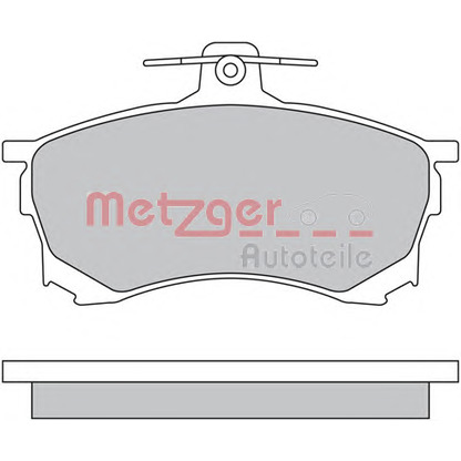 Фото Комплект тормозных колодок, дисковый тормоз METZGER 1170453