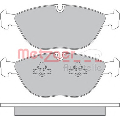 Photo Brake Pad Set, disc brake METZGER 1170454