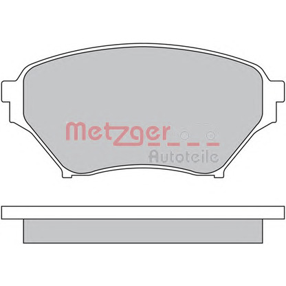 Фото Комплект тормозных колодок, дисковый тормоз METZGER 1170480