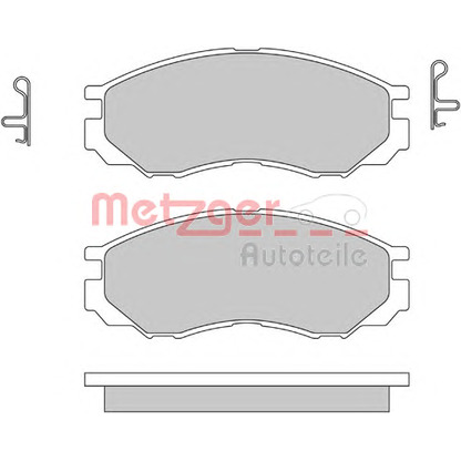 Photo Brake Pad Set, disc brake METZGER 1170493