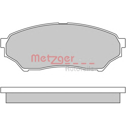 Фото Комплект тормозных колодок, дисковый тормоз METZGER 1170520