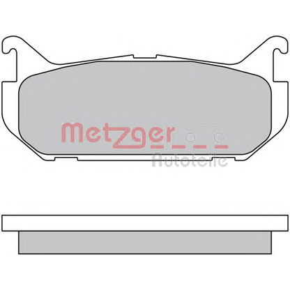 Photo Kit de plaquettes de frein, frein à disque METZGER 1170549