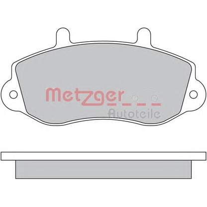 Photo Kit de plaquettes de frein, frein à disque METZGER 1170553