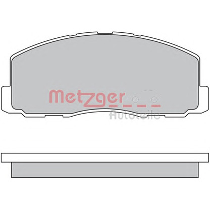 Photo Brake Pad Set, disc brake METZGER 1170569