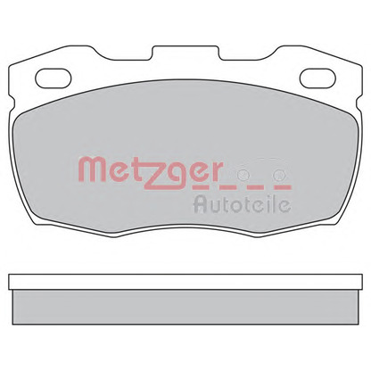 Фото Комплект тормозных колодок, дисковый тормоз METZGER 1170573