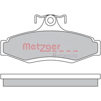 Фото Комплект тормозных колодок, дисковый тормоз METZGER 1170581