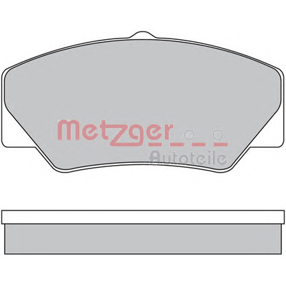 Zdjęcie Zestaw klocków hamulcowych, hamulce tarczowe METZGER 1170599