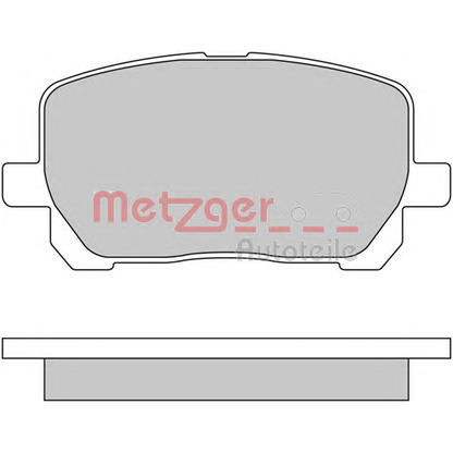 Zdjęcie Zestaw klocków hamulcowych, hamulce tarczowe METZGER 1170616
