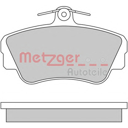 Фото Комплект тормозных колодок, дисковый тормоз METZGER 1170627