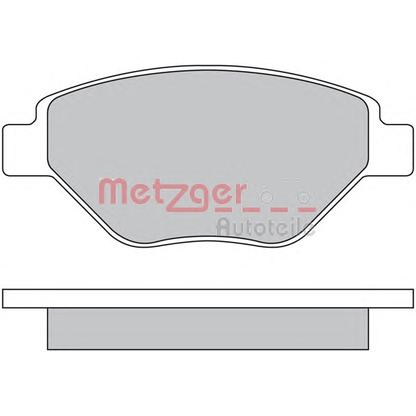 Фото Комплект тормозных колодок, дисковый тормоз METZGER 1170652