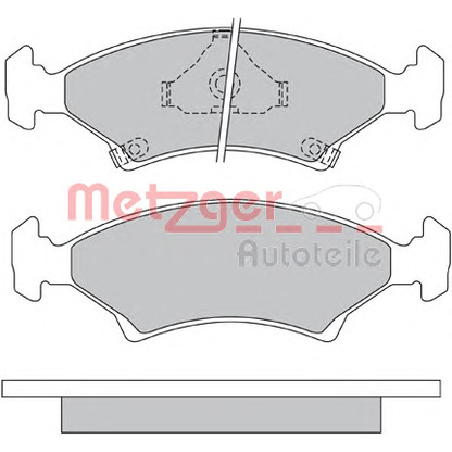 Foto Bremsbelagsatz, Scheibenbremse METZGER 1170666