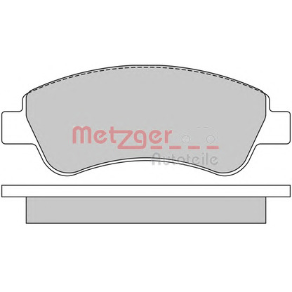 Фото Комплект тормозных колодок, дисковый тормоз METZGER 1170026