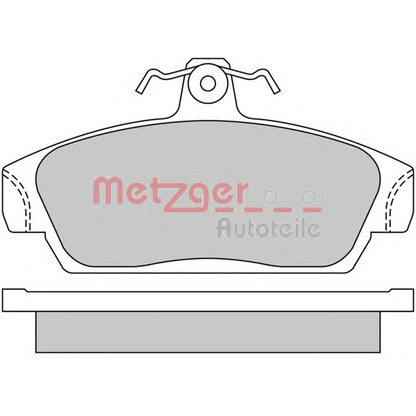 Фото Комплект тормозных колодок, дисковый тормоз METZGER 1170514
