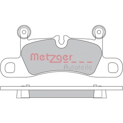 Photo Kit de plaquettes de frein, frein à disque METZGER 1170523