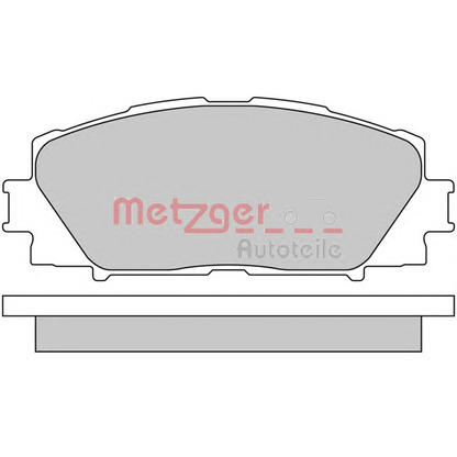 Photo Brake Pad Set, disc brake METZGER 1170618