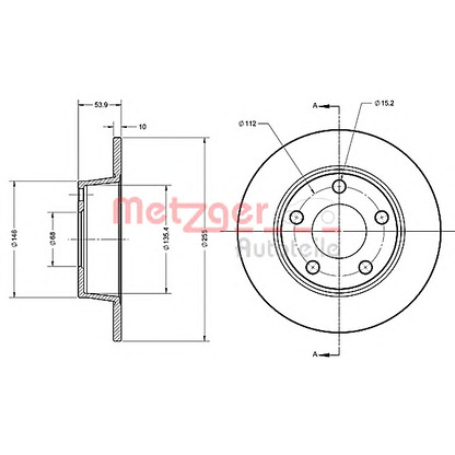 Photo Brake Disc METZGER 6110490