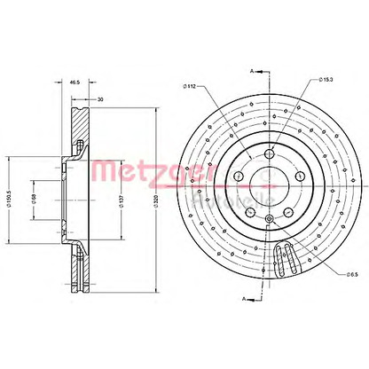 Photo Brake Disc METZGER 6110629