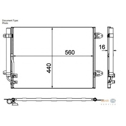 Foto Kondensator, Klimaanlage MAGNETI MARELLI 350203697000