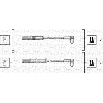 Foto Juego de cables de encendido MAGNETI MARELLI 941318111161