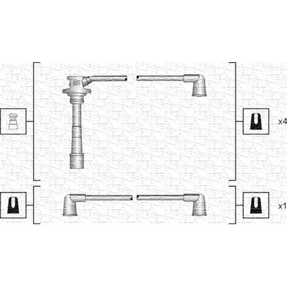 Photo Ignition Cable Kit MAGNETI MARELLI 941318111176