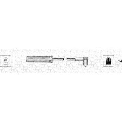 Photo Ignition Cable Kit MAGNETI MARELLI 941318111196