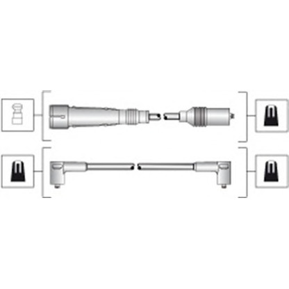 Photo Ignition Cable Kit MAGNETI MARELLI 941318111283