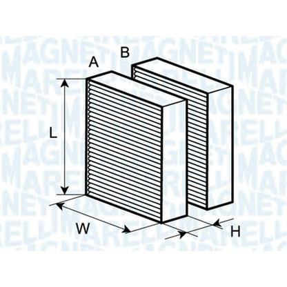 Foto Filtro, Aria abitacolo MAGNETI MARELLI 350203062640