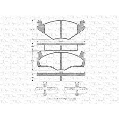 Photo Brake Pad Set, disc brake MAGNETI MARELLI 363702160009