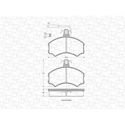 Photo Brake Pad Set, disc brake MAGNETI MARELLI 363702160147