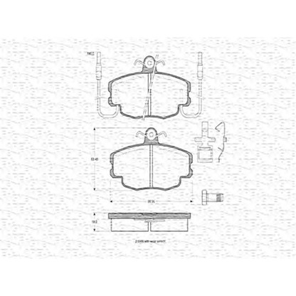 Photo Brake Pad Set, disc brake MAGNETI MARELLI 363702160158