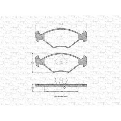 Photo Brake Pad Set, disc brake MAGNETI MARELLI 363702160180