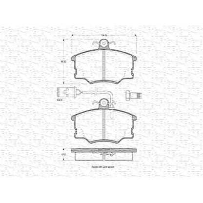 Photo Brake Pad Set, disc brake MAGNETI MARELLI 363702160226