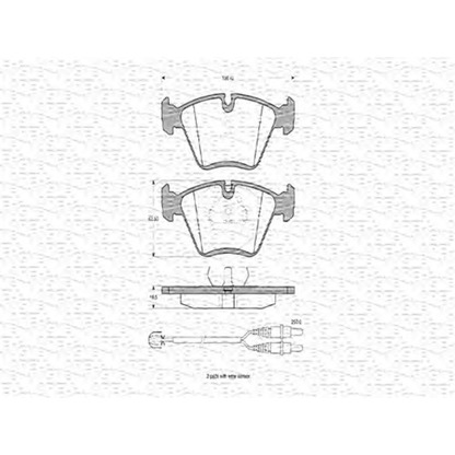 Photo Brake Pad Set, disc brake MAGNETI MARELLI 363702160261